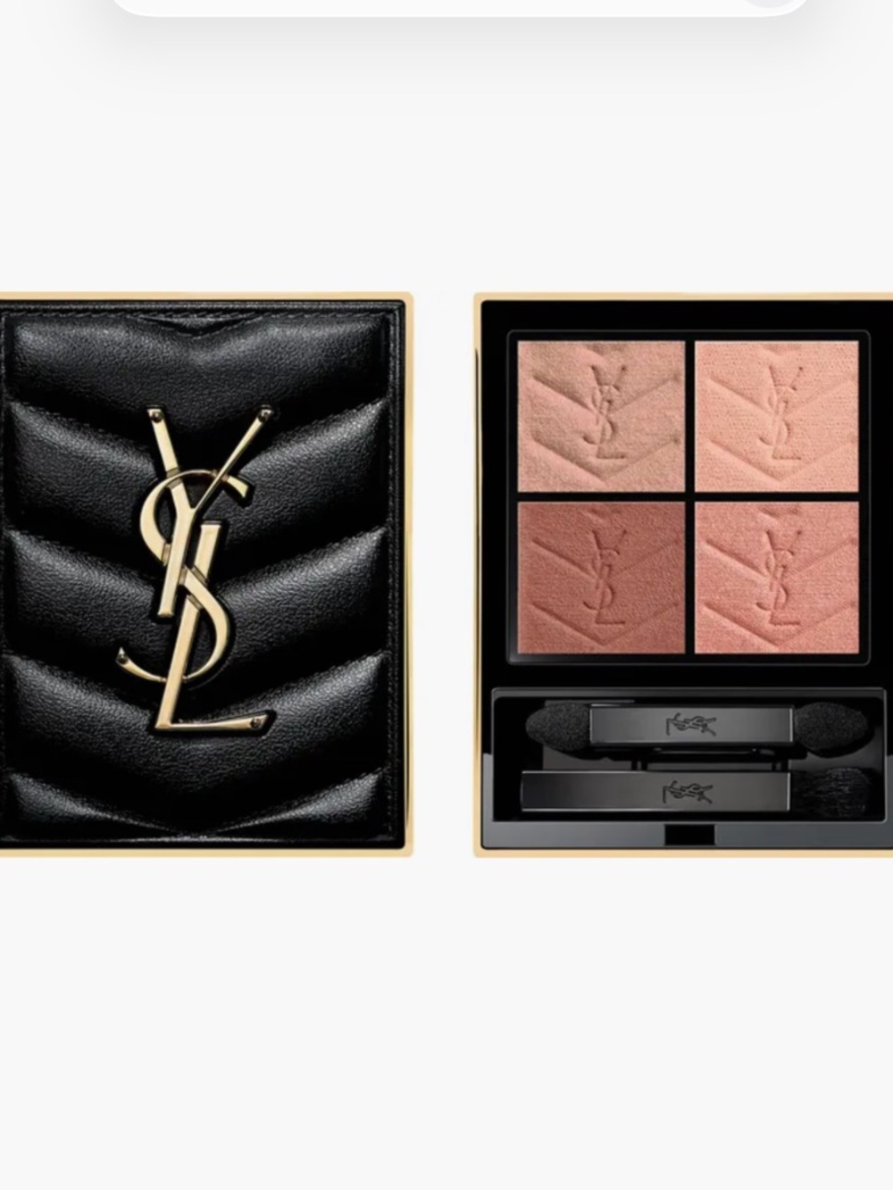Yves Saint Laurent Metallic Gold Mini Clutch Box